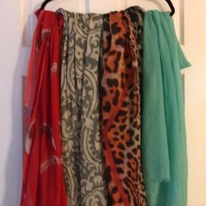 Yoana Baraschi cotton linen scarves- Set of 4